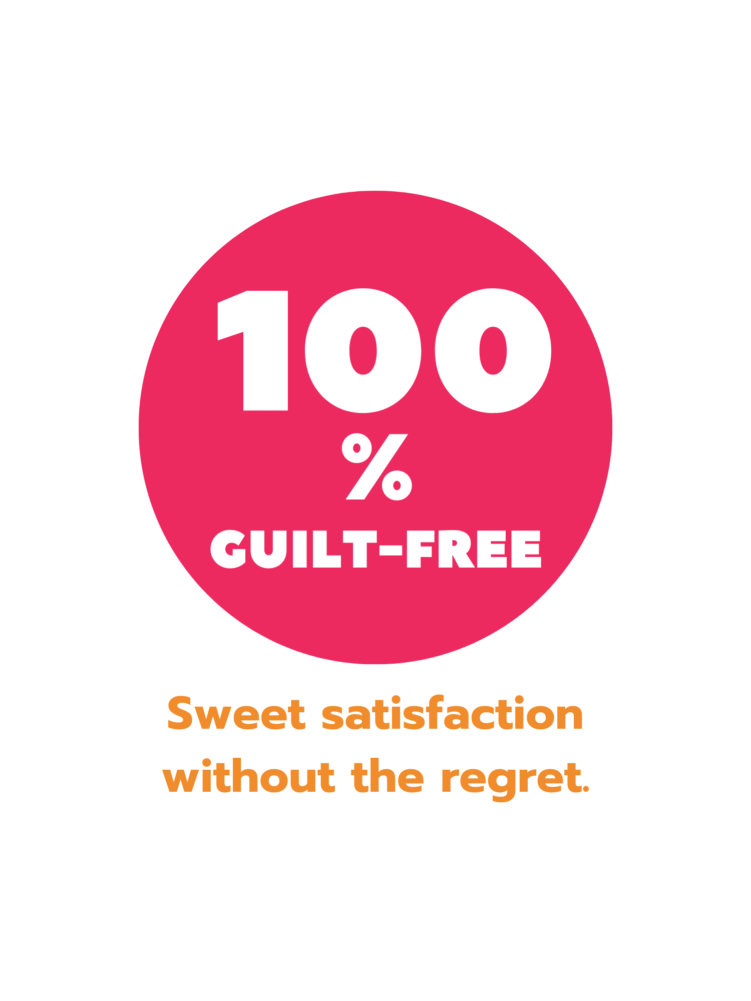 Pink circle with 100% Guilt-Free_Snackivory_ Protein_Candy_Gummies
